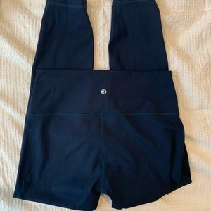 Lululemon Wunder Under Leggings 25 inch True Navy